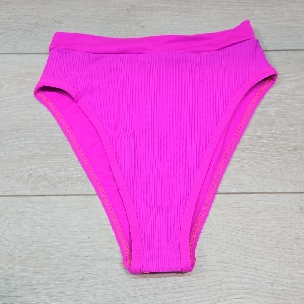 NWOT L Space Women Anthropologie Frenchi bit Bitsy Cut Swim bottom sz S